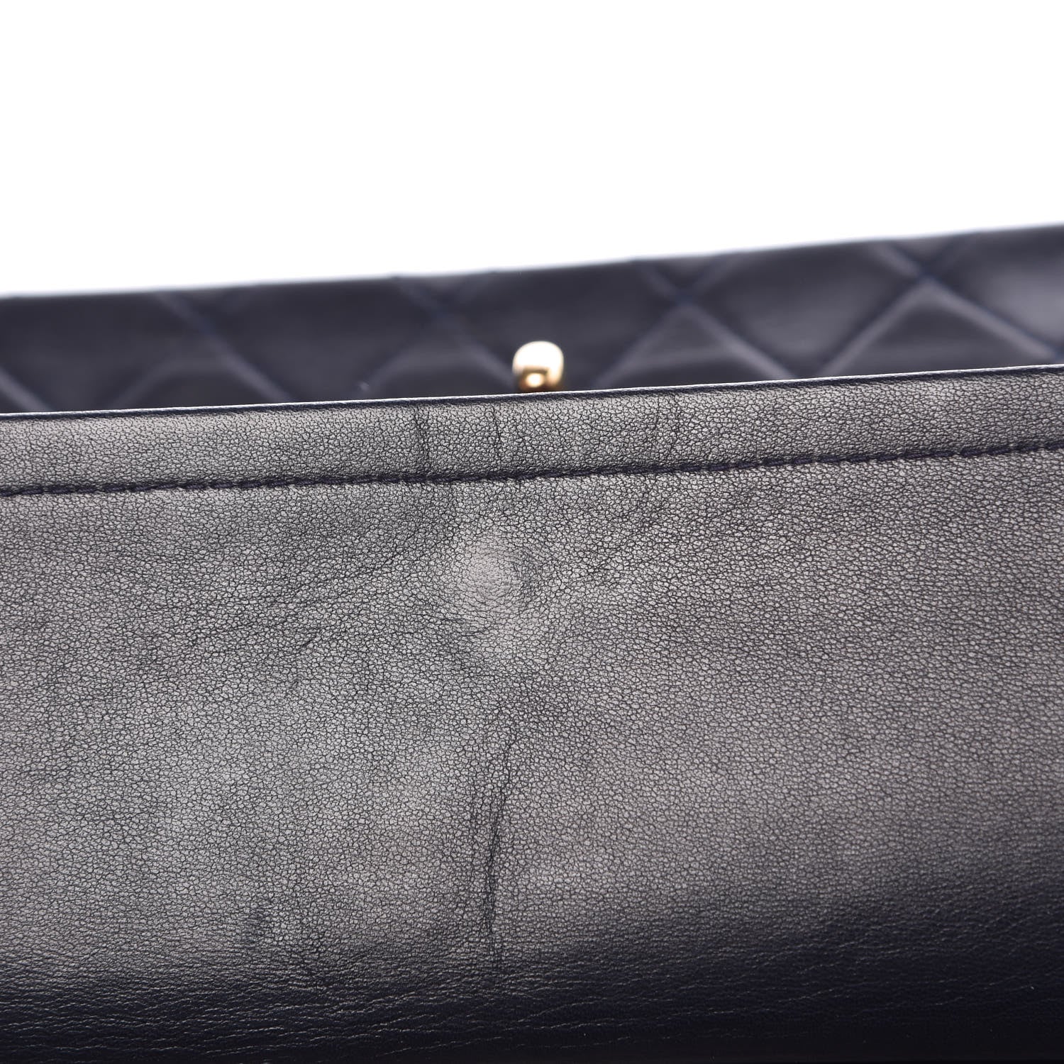 Chanel Lambskin Quilted Medium Double Flap Navy 10 of 16