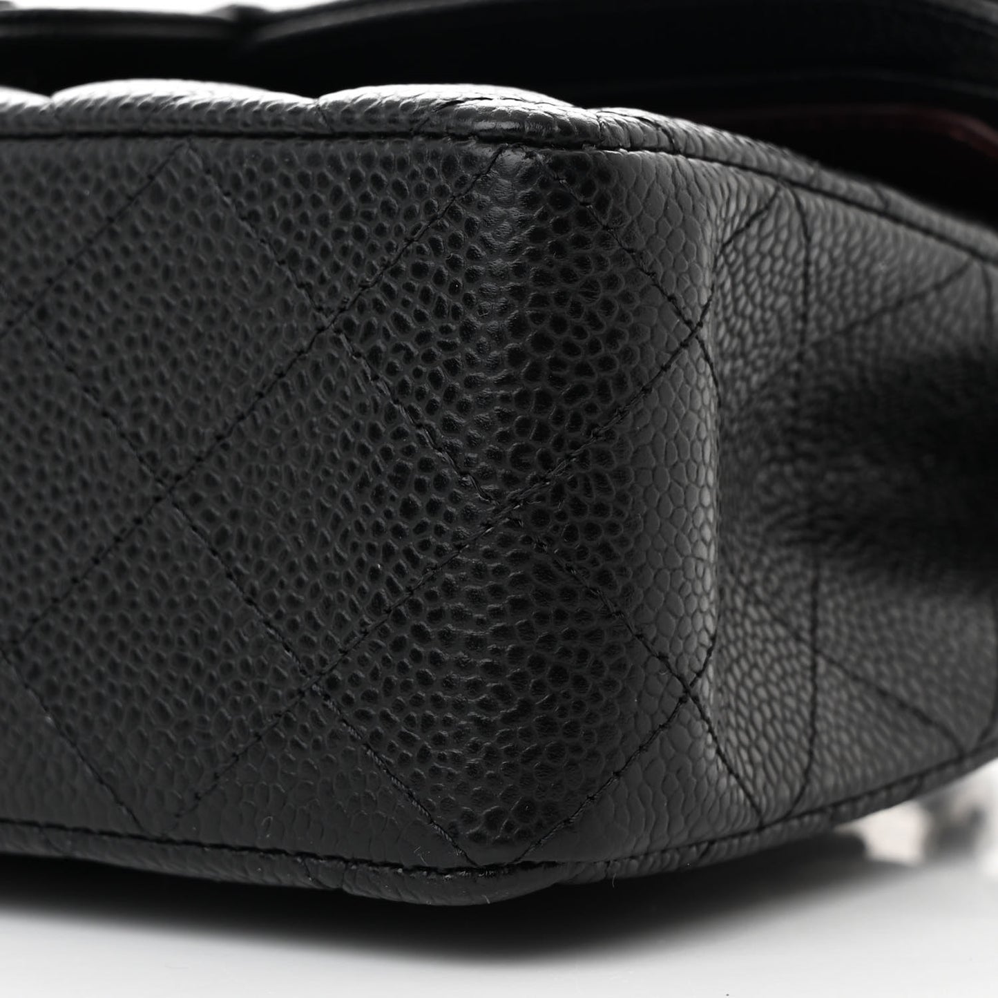 Caviar Quilted Small Double Flap Black