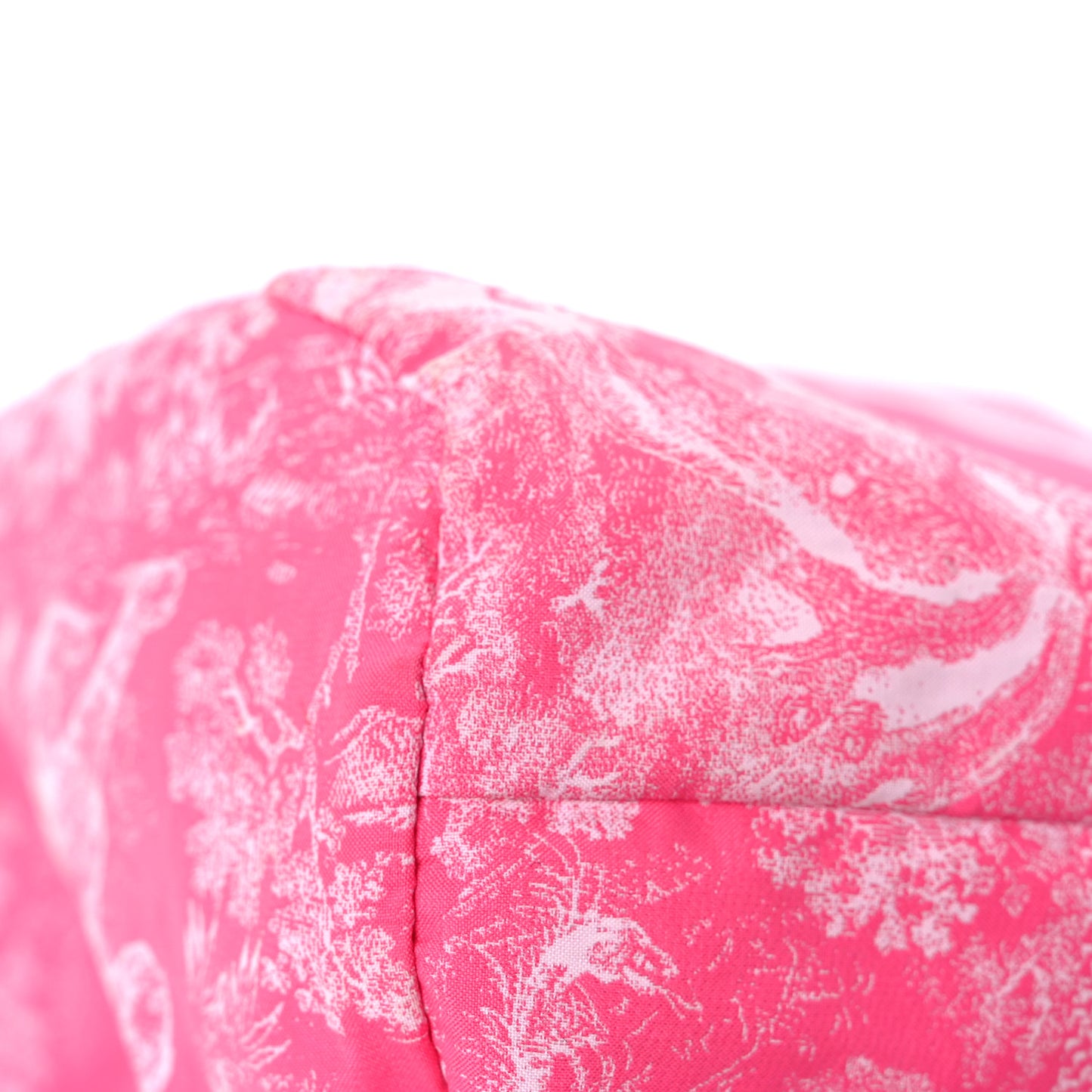 Technical Fabric Embroidered Toile De Jouy DiorTravel Pouch Fuchsia