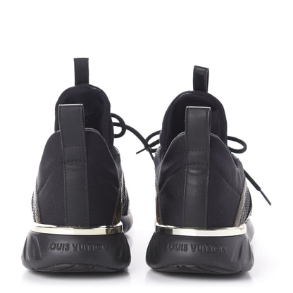 Louis Vuitton Technical Nylon Monogram Rubber Aftergame Sneakers 37 Black 5 of 10