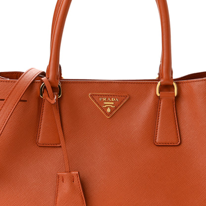 Prada Saffiano Lux Medium Tote Papaya 8 of 10