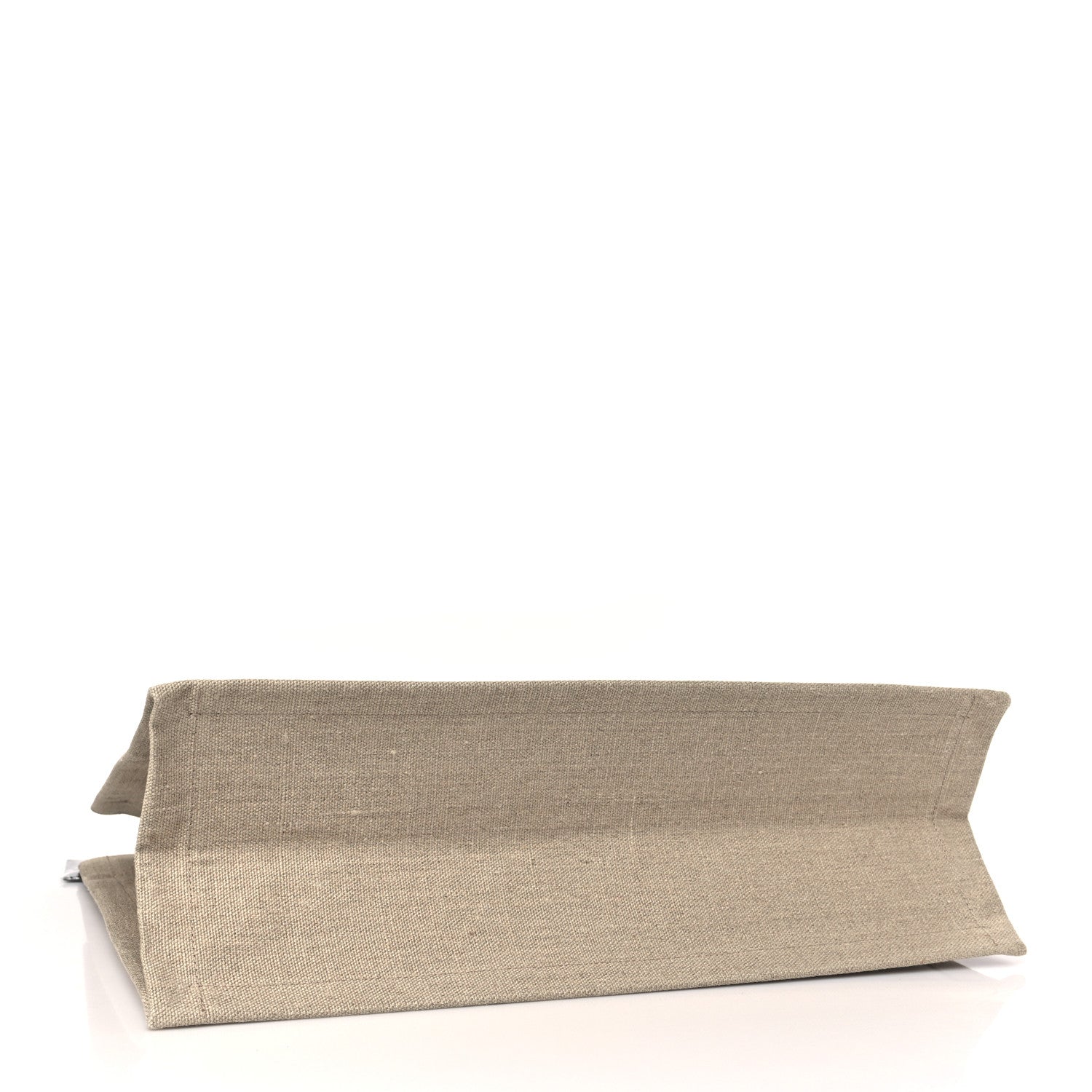 Saint Laurent Linen Calfskin Rive Gauche Tote Optic White 4 of 10