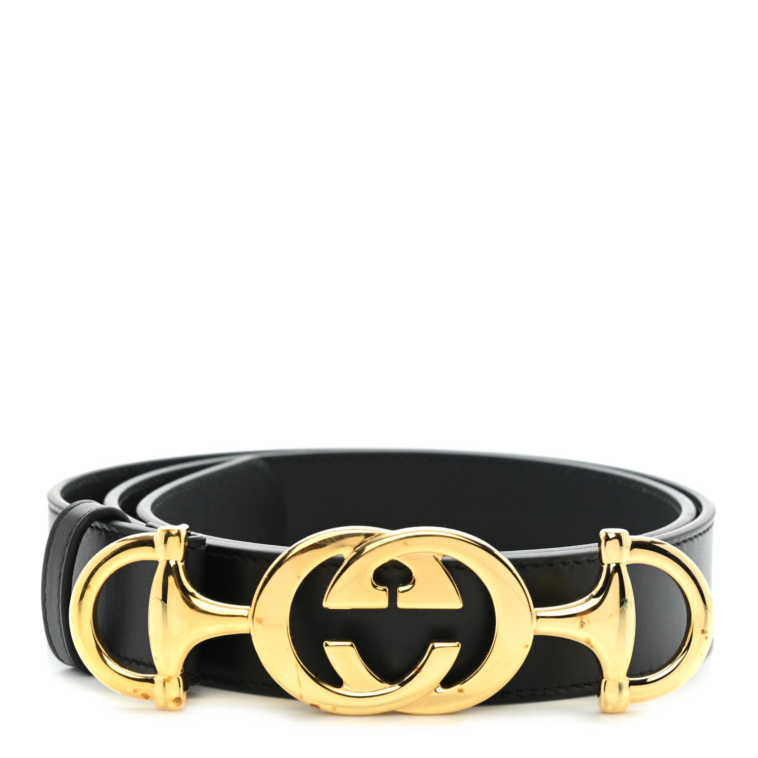 Gucci Calfskin Zumi 30mm Belt 85 34 Black 1 of 5