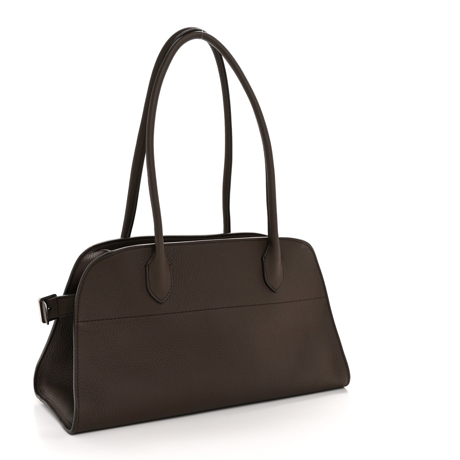 The Row Grained Calfskin Margaux Shoulder 12 Deep Brown 3 of 9