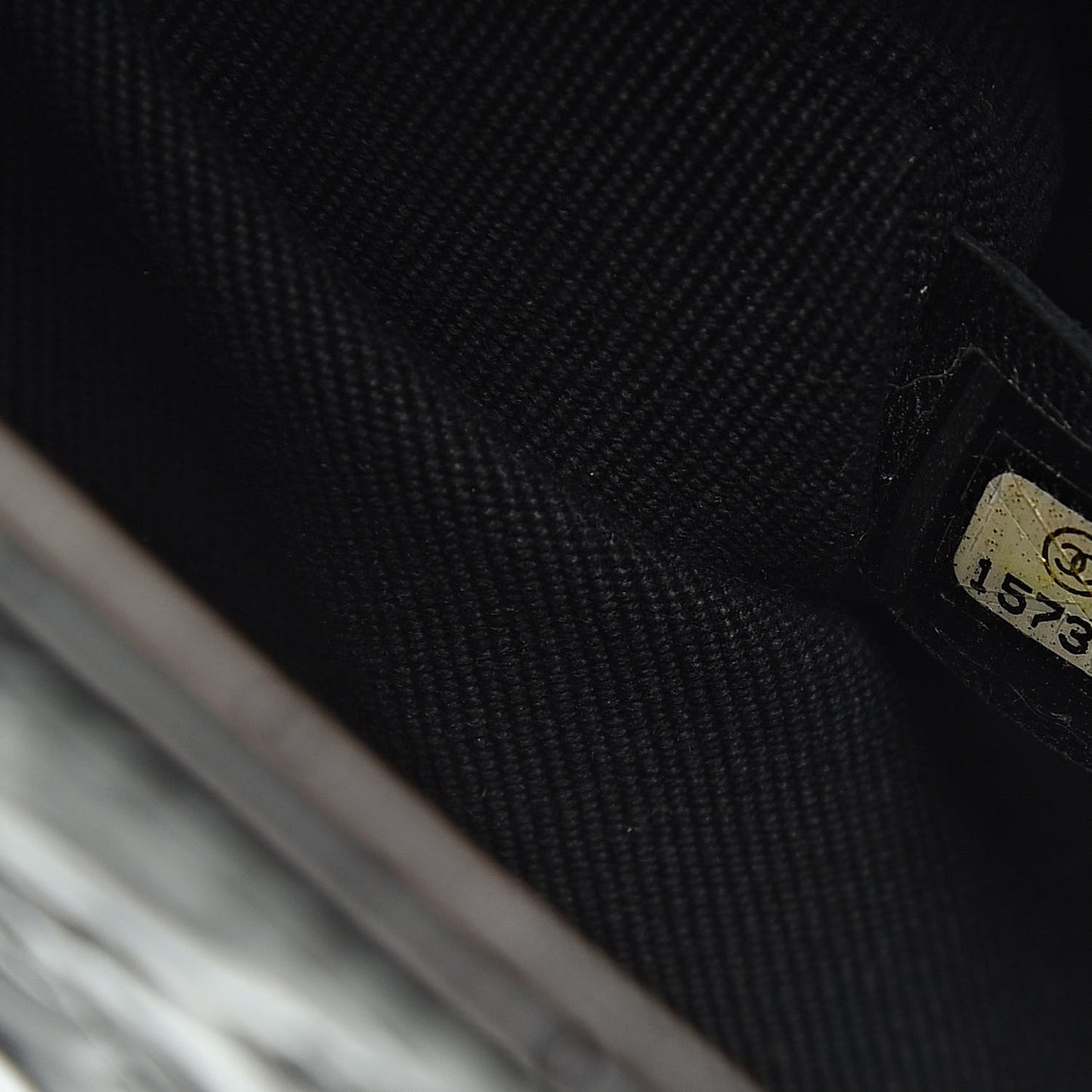 Glazed Crackled Calfskin Small Reissue Tote Black