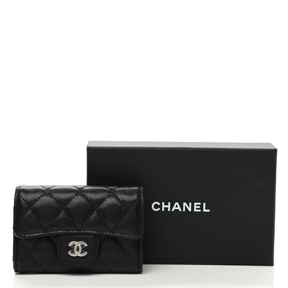 Chanel Caviar Quilted Classic 4 Key Holder Wallet Black 9 of 9