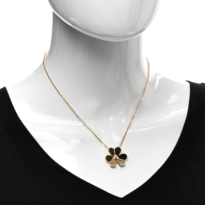 Van Cleef & Arpels 18K Yellow Gold Diamond Large Frivole Pendant Necklace 2 of 6