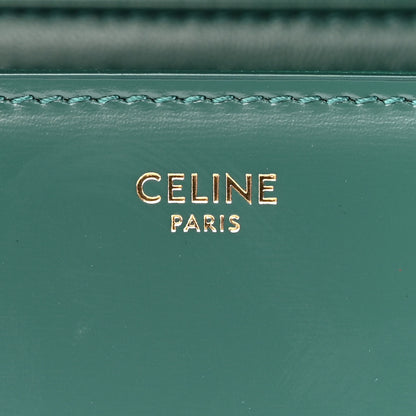 Celine Shiny Calfskin Teen Cuir Triomphe Pine Green 6 of 11