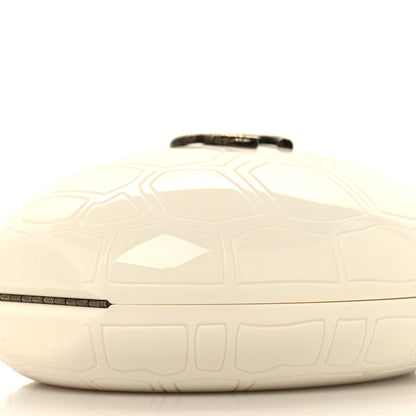 Chanel Plexiglass Shell CC Round Minaudiere Clutch White 9 of 10