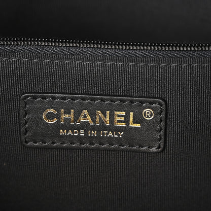 Chanel Calfskin Quilted Large Coco Base Shopping Bag Black 6 of 10