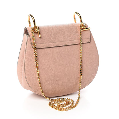 Chloe Grained Lambskin Drew Shoulder Bag Cement Pink 2 of 10