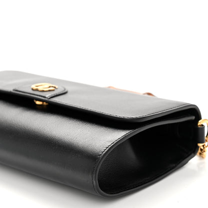 Gucci Wonka Grain Calfskin Mini Diana Bamboo Top Handle Shoulder Bag Black 9 of 9
