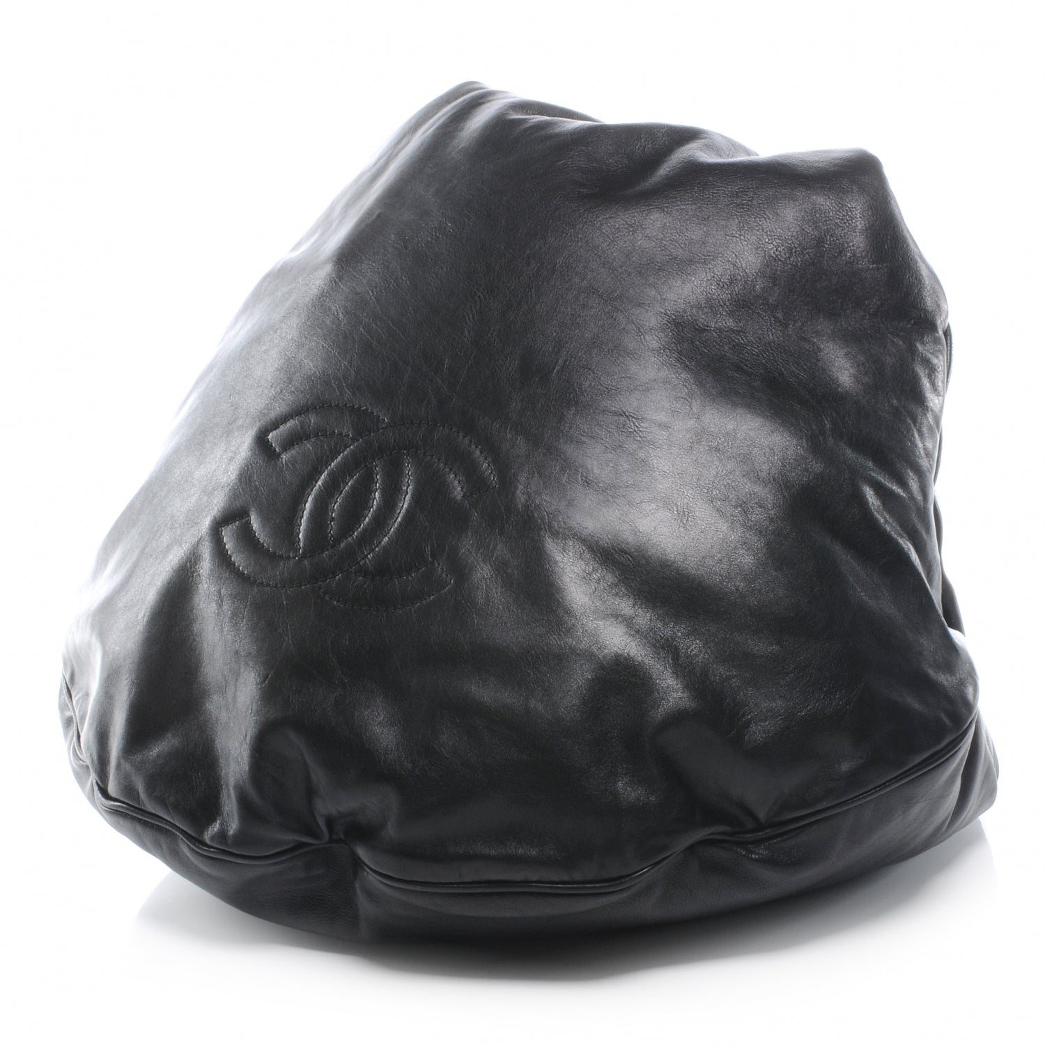 Chanel Lambskin Large Rock and Chain Hobo Black 3 of 8