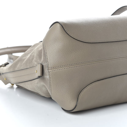 Chloe Suede Calfskin Medium Owen Bucket Bag Motty Grey 7 of 11