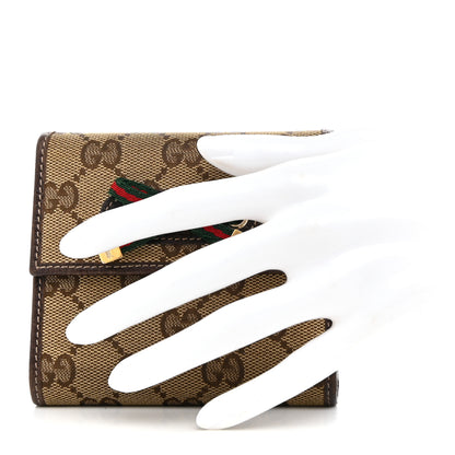 Gucci Monogram Princy Compact French Flap Wallet Brown 2 of 9