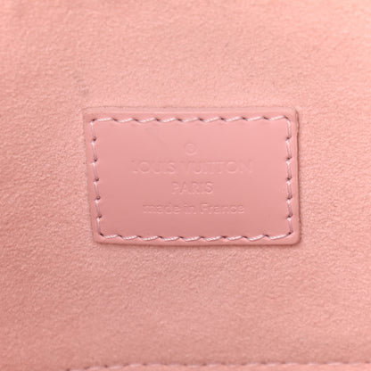 Louis Vuitton Damier Ebene Caissa Hobo Rose Ballerine 6 of 9