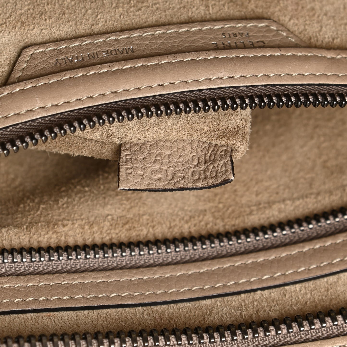 Drummed Calfskin Mini Luggage Dune