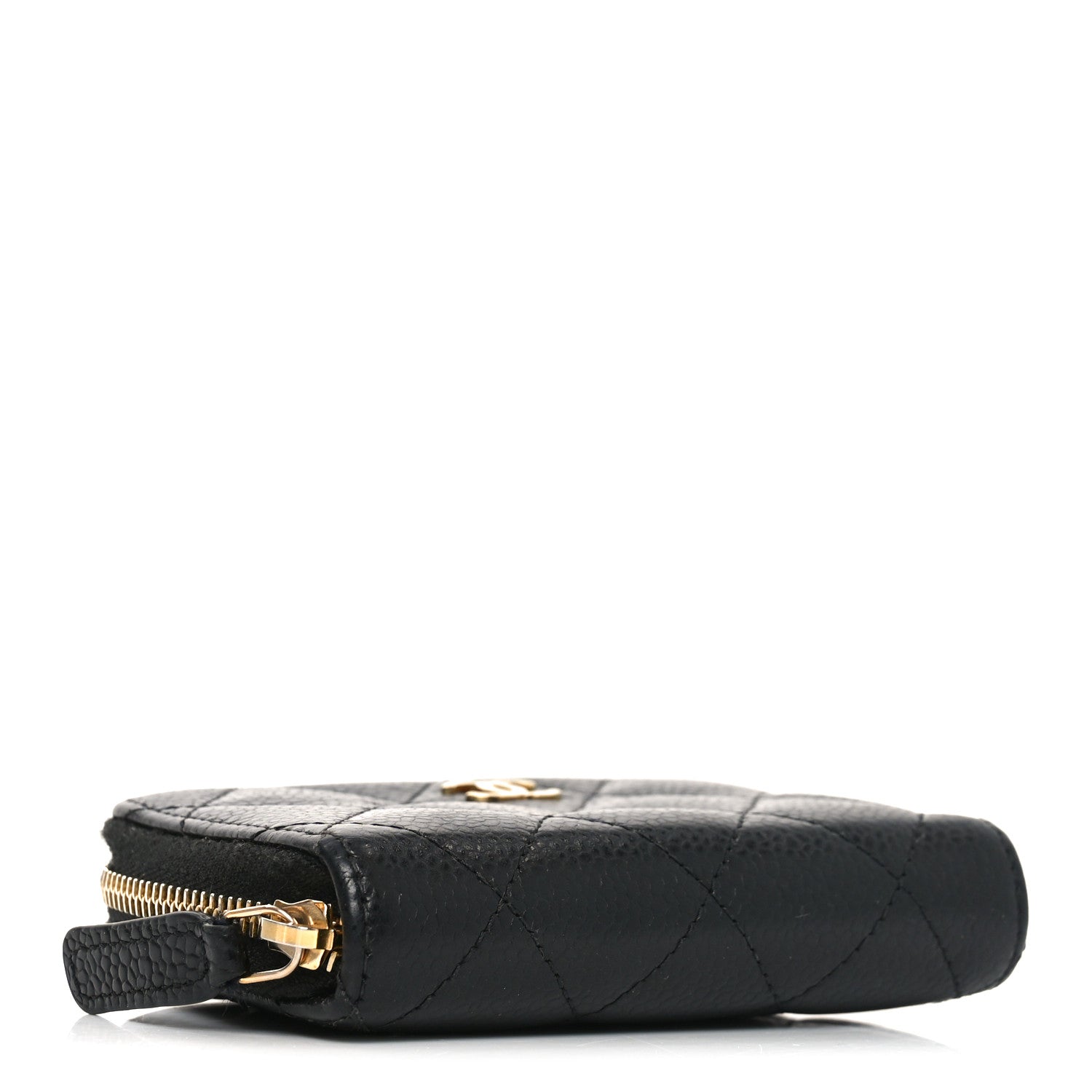 Chanel Caviar Quilted Zip Coin Purse Black 4 of 8