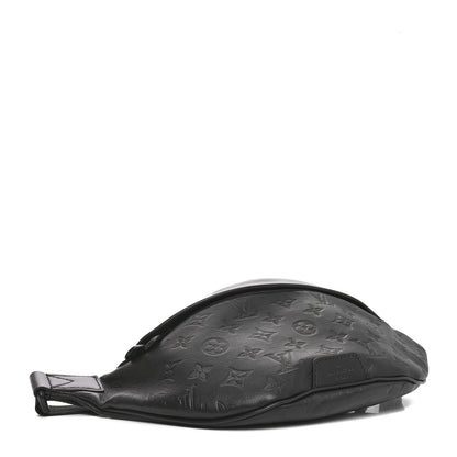 Louis Vuitton Calfskin Monogram Shadow Discovery Bumbag Black 4 of 9