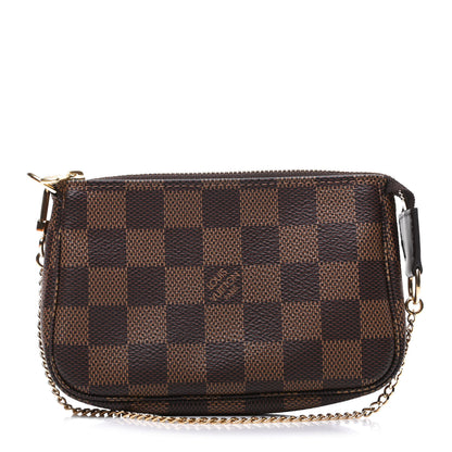 Louis Vuitton Damier Ebene Mini Pochette Accessories 1 of 10