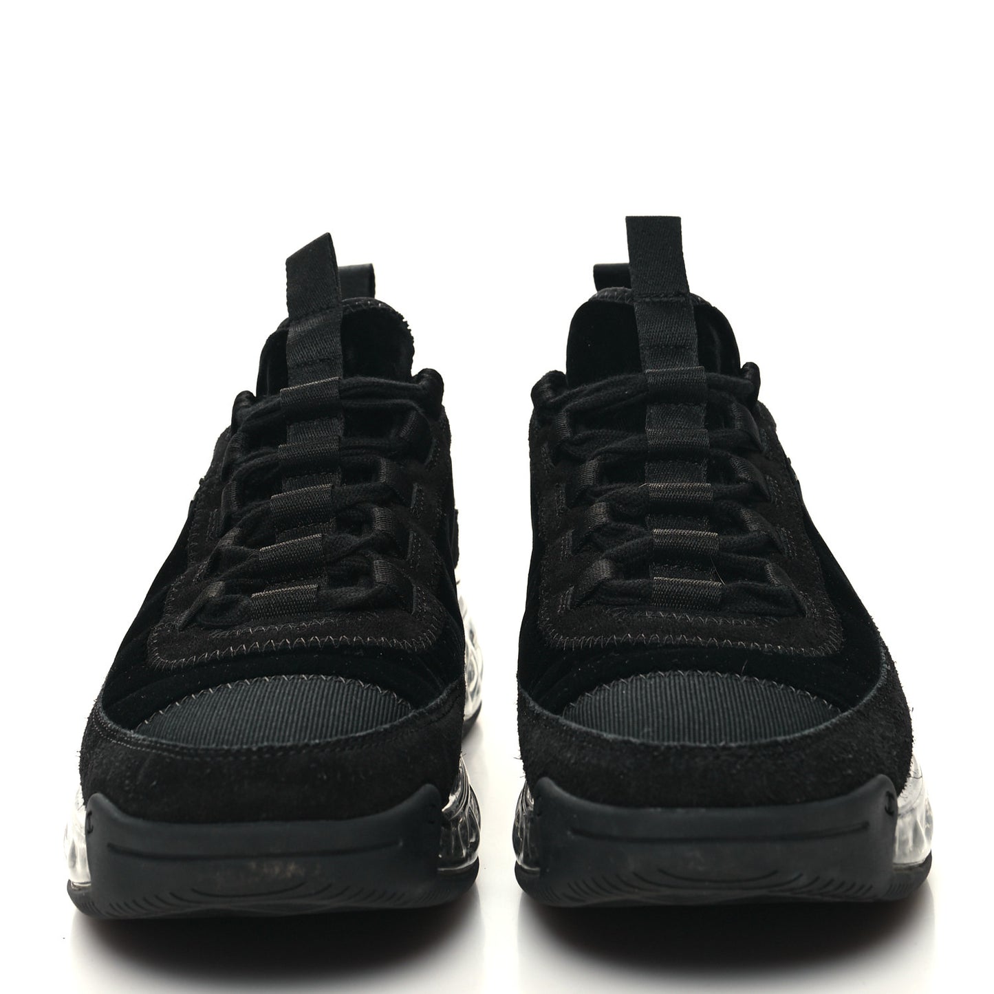 Suede Calfskin Velvet Grosgrain CC Sneakers 36.5 Black