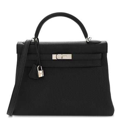 Hermes Togo Kelly Retourne 32 Black 1 of 11