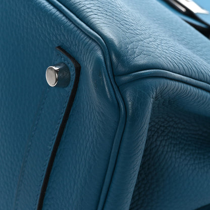 Hermes Togo BIRKIN 35 Bleu Izmir 9 of 11