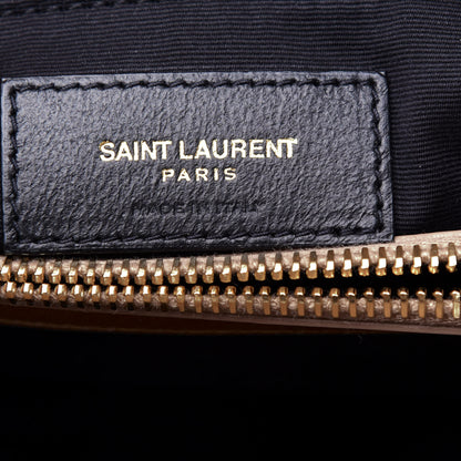 Saint Laurent Calfskin Y Quilted Monogram Medium Loulou Chain Satchel Dark Beige 8 of 11