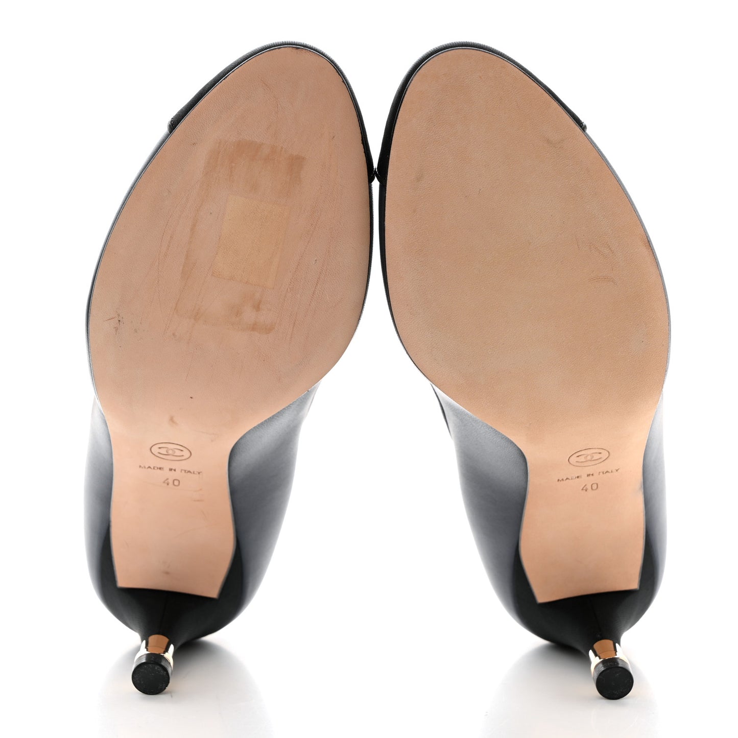 Lambskin Grosgrain Cap Toe Pumps 40 Blue Black