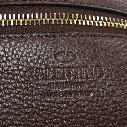 Valentino Garavani Pebbled Calfskin Medium Rockstud Tote Cacao 7 of 10
