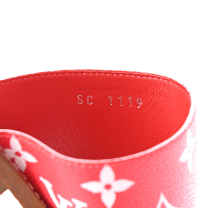 Louis Vuitton Monogram Escale Palma Sandals 37.5 Rouge 7 of 9