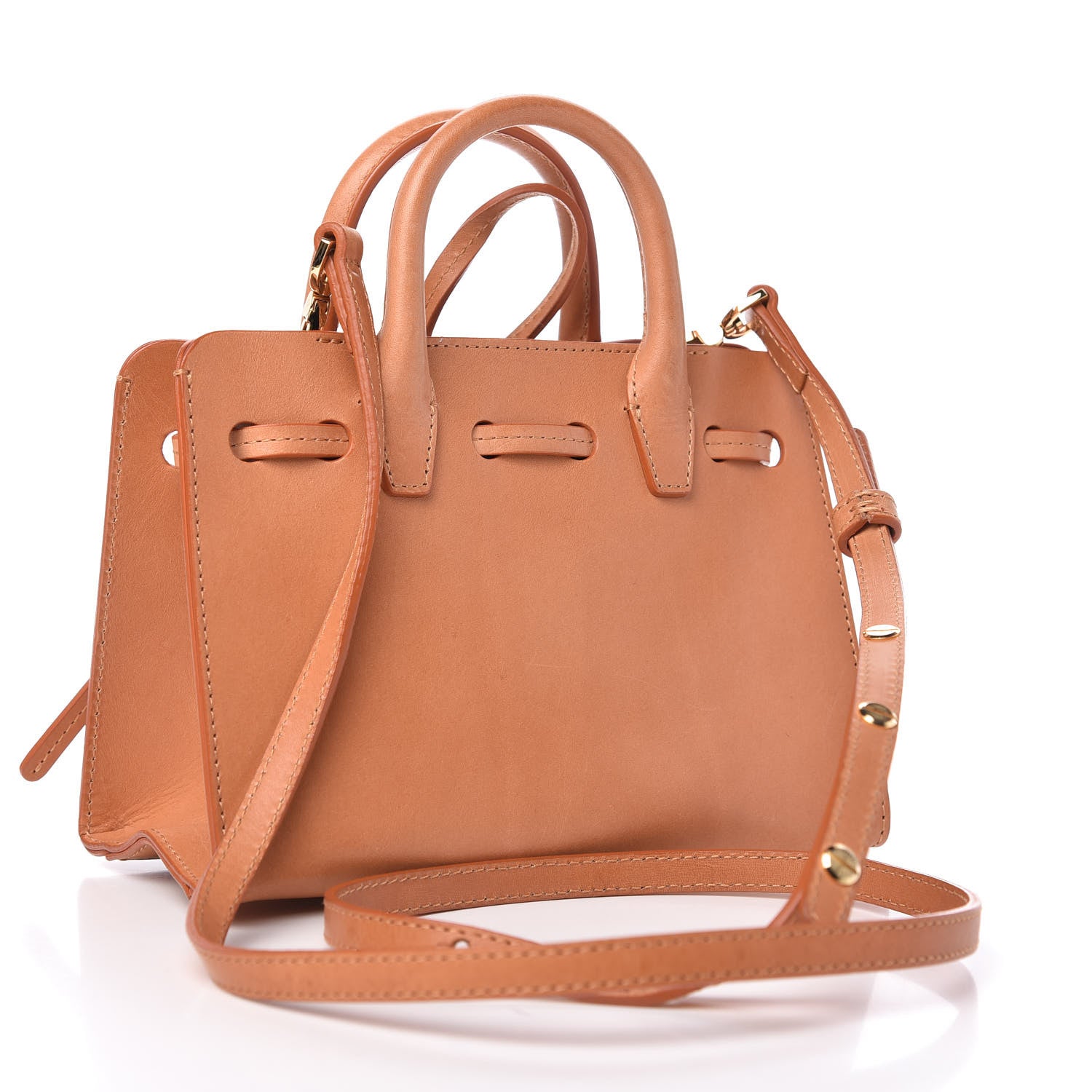 Mansur Gavriel Calfskin Mini Mini Sun Bag Cammello Rosa 3 of 8