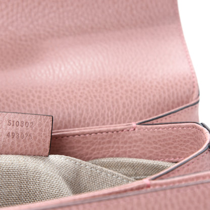 Gucci Dollar Calfskin Interlocking G Top Handle Shoulder Bag Soft Pink 9 of 10
