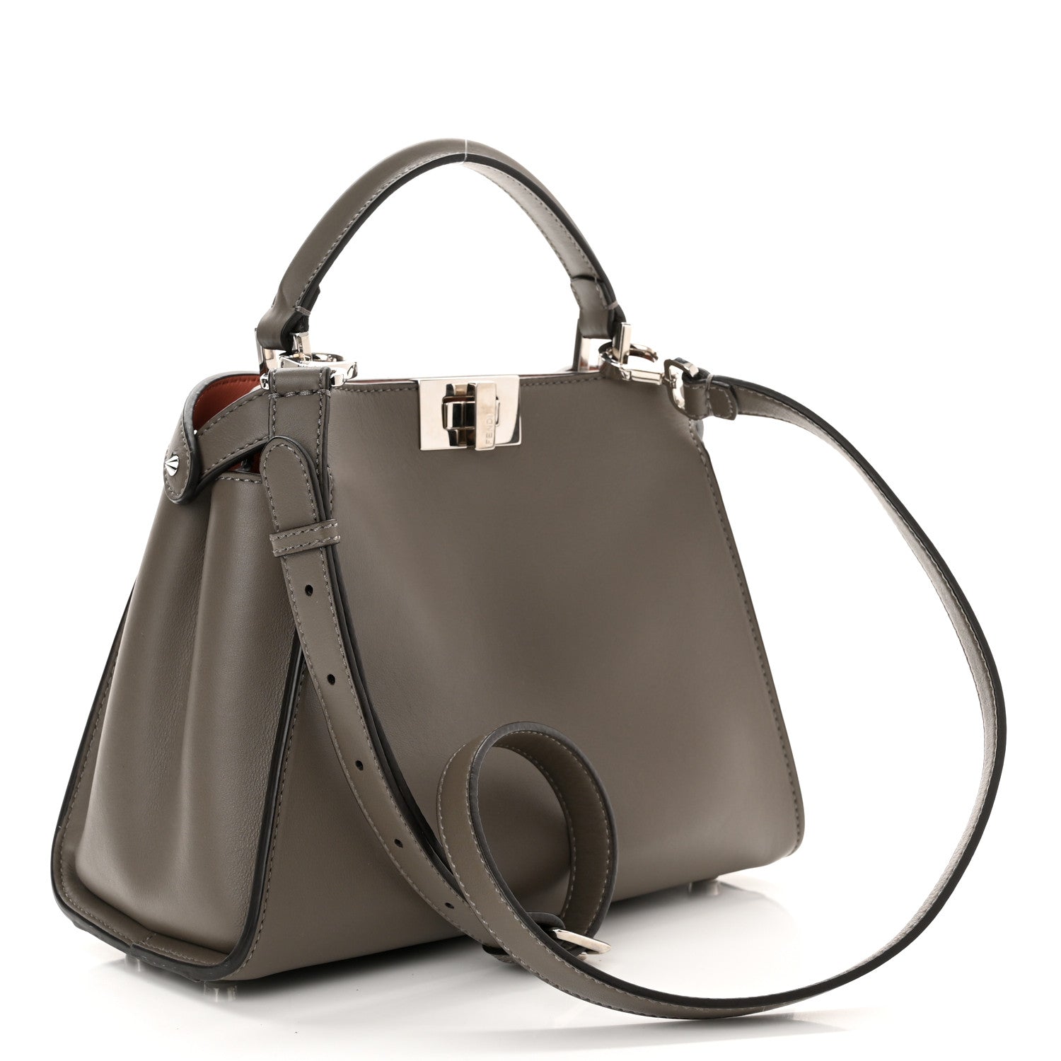 Fendi Vitello Tahiti Burro Medium Peekaboo Iconic Essentially Satchel Foresta Macaron 3 of 11