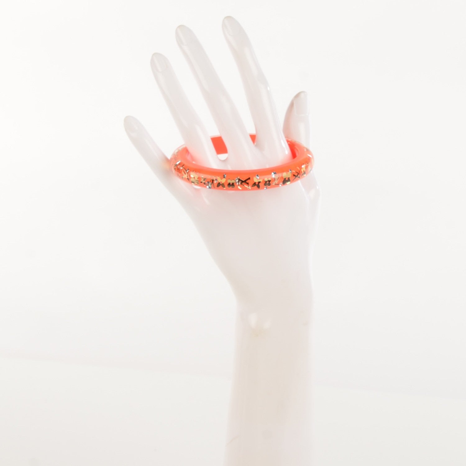 Louis Vuitton Resin Swarovski PM Inclusion Bracelet M Orange Sunset 2 of 3
