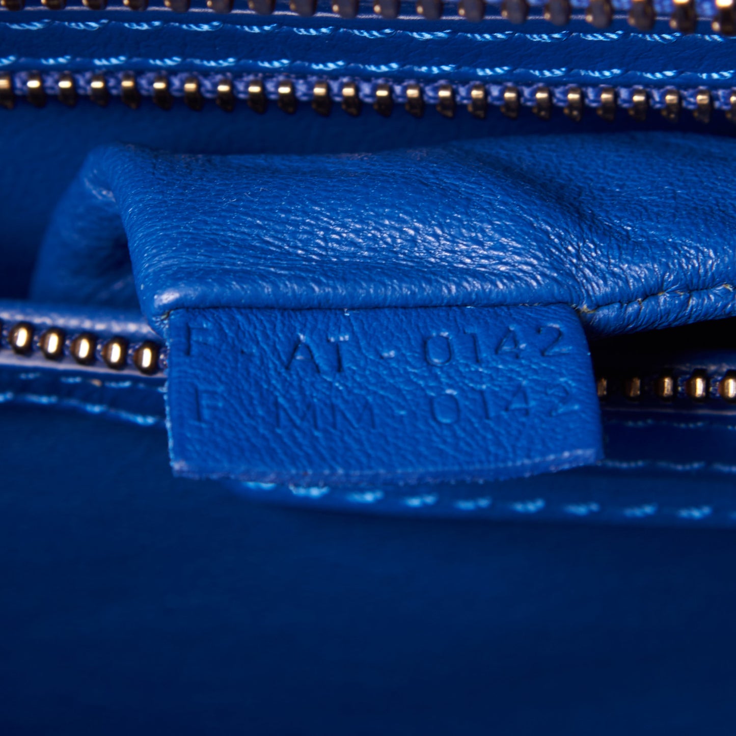 Smooth Calfskin Mini Luggage Royal Blue