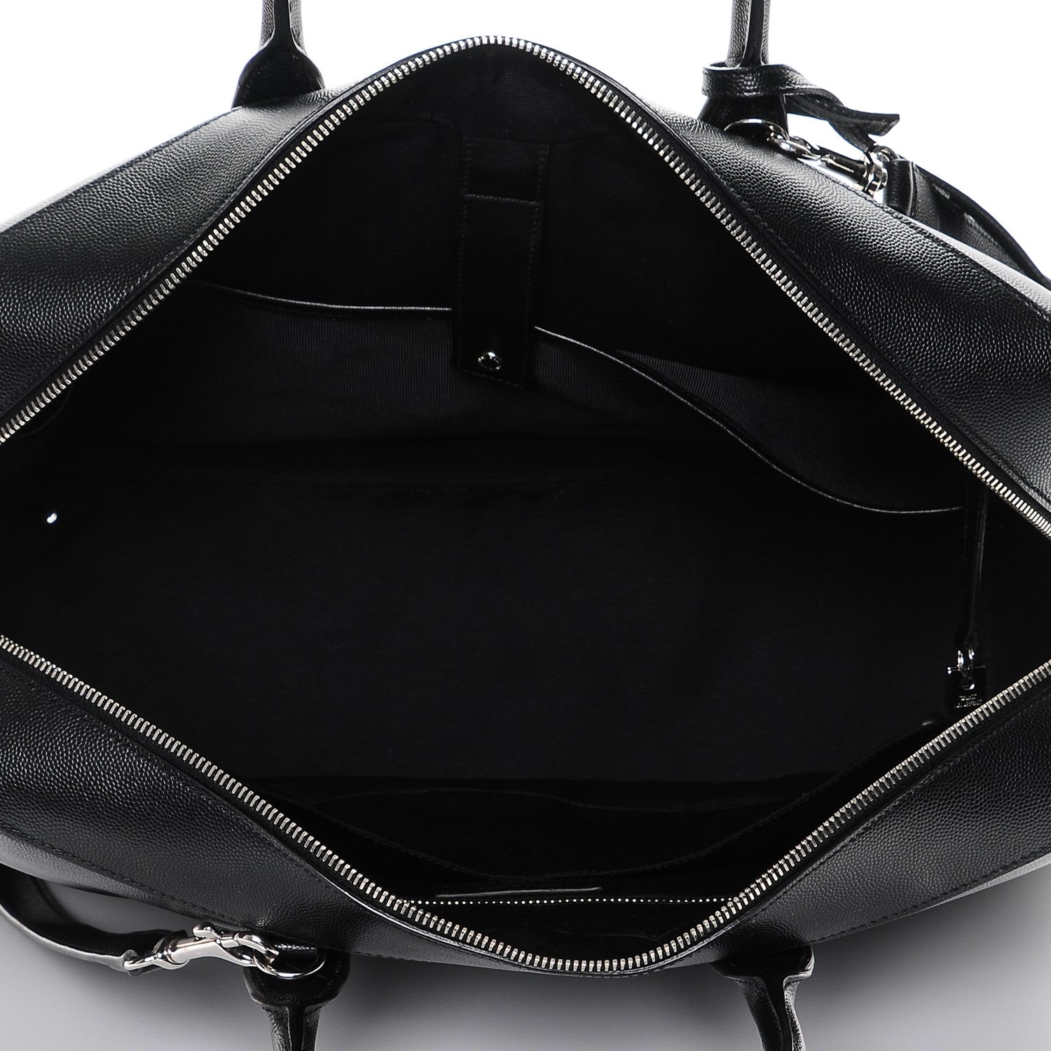 Saint Laurent Grain de Poudre Classic Museum Large Briefcase Black 5 of 6