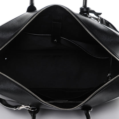 Saint Laurent Grain de Poudre Classic Museum Large Briefcase Black 5 of 6