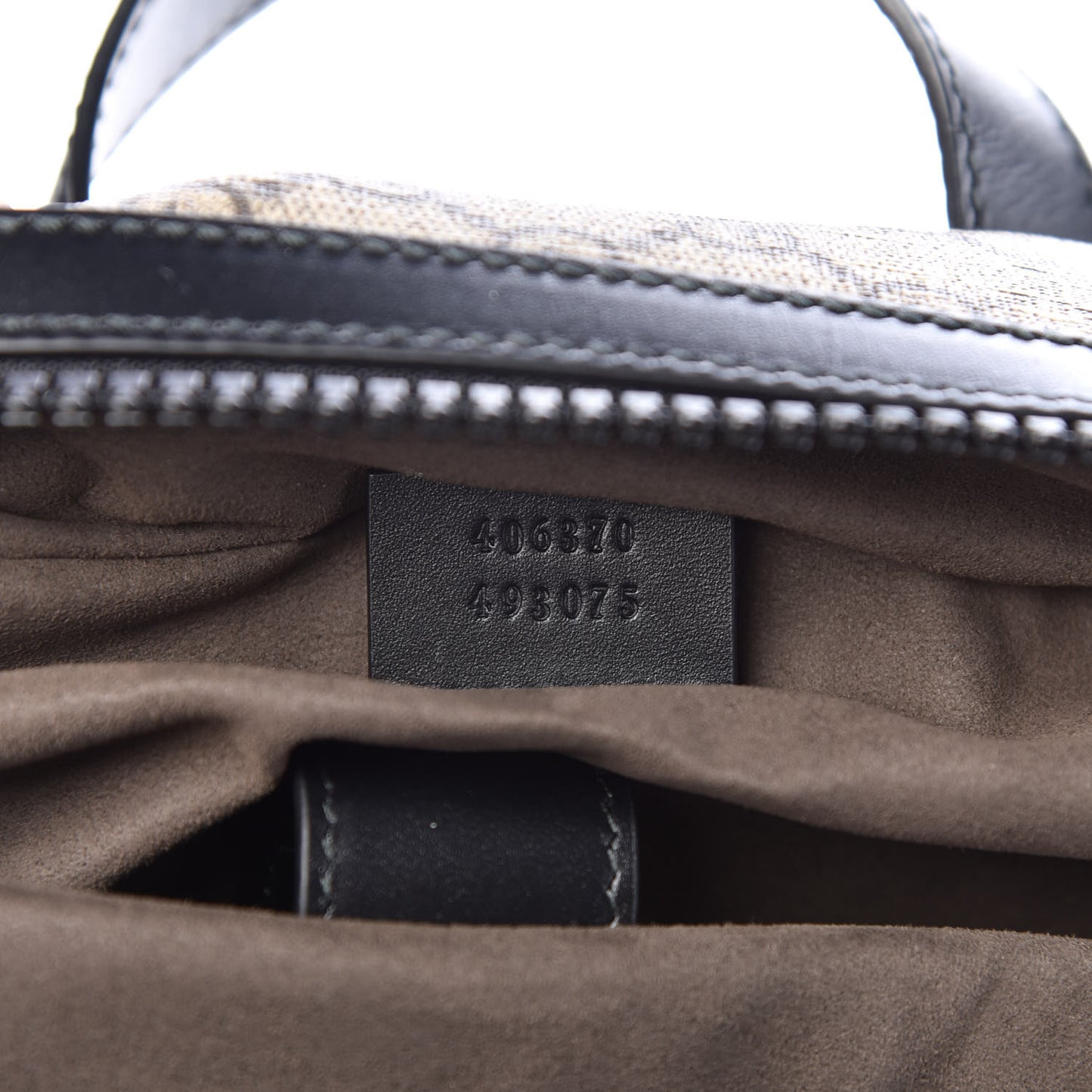 GG Supreme Monogram Medium Backpack Black