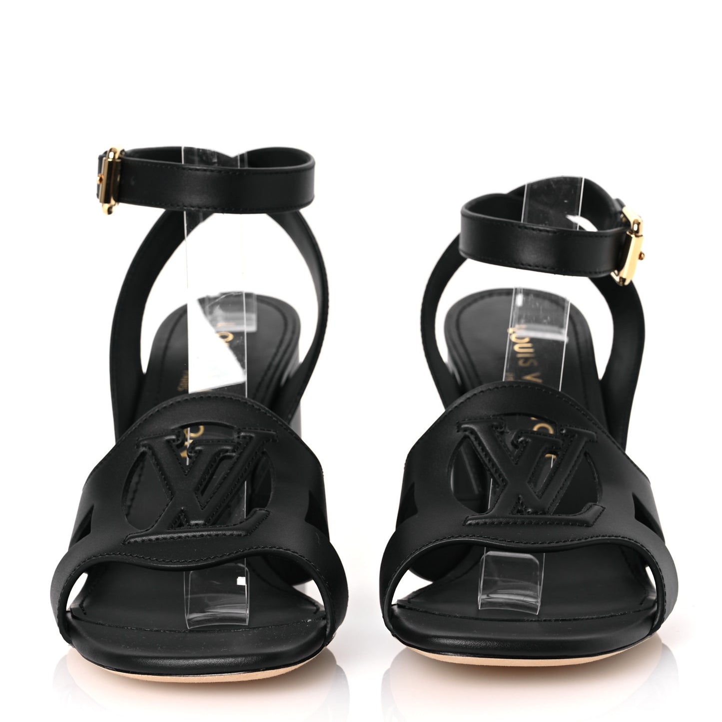 Calfskin LV Isola Sandals 39 Black