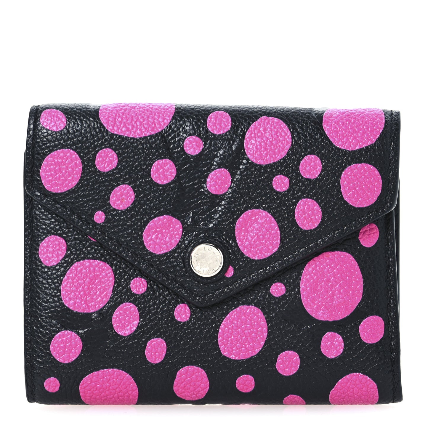 LV X YK Empreinte Monogram Victorine Wallet Black Fuchsia