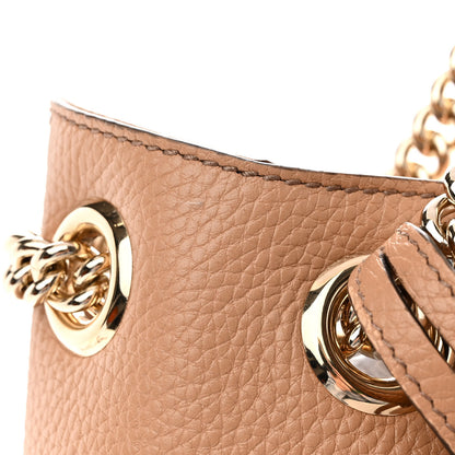Gucci Pebbled Calfskin Medium Soho Chain Shoulder Bag Camelia 11 of 11