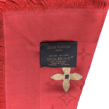 Louis Vuitton Silk Wool Chinese New Year Mouse Shawl Rouge 3 of 4