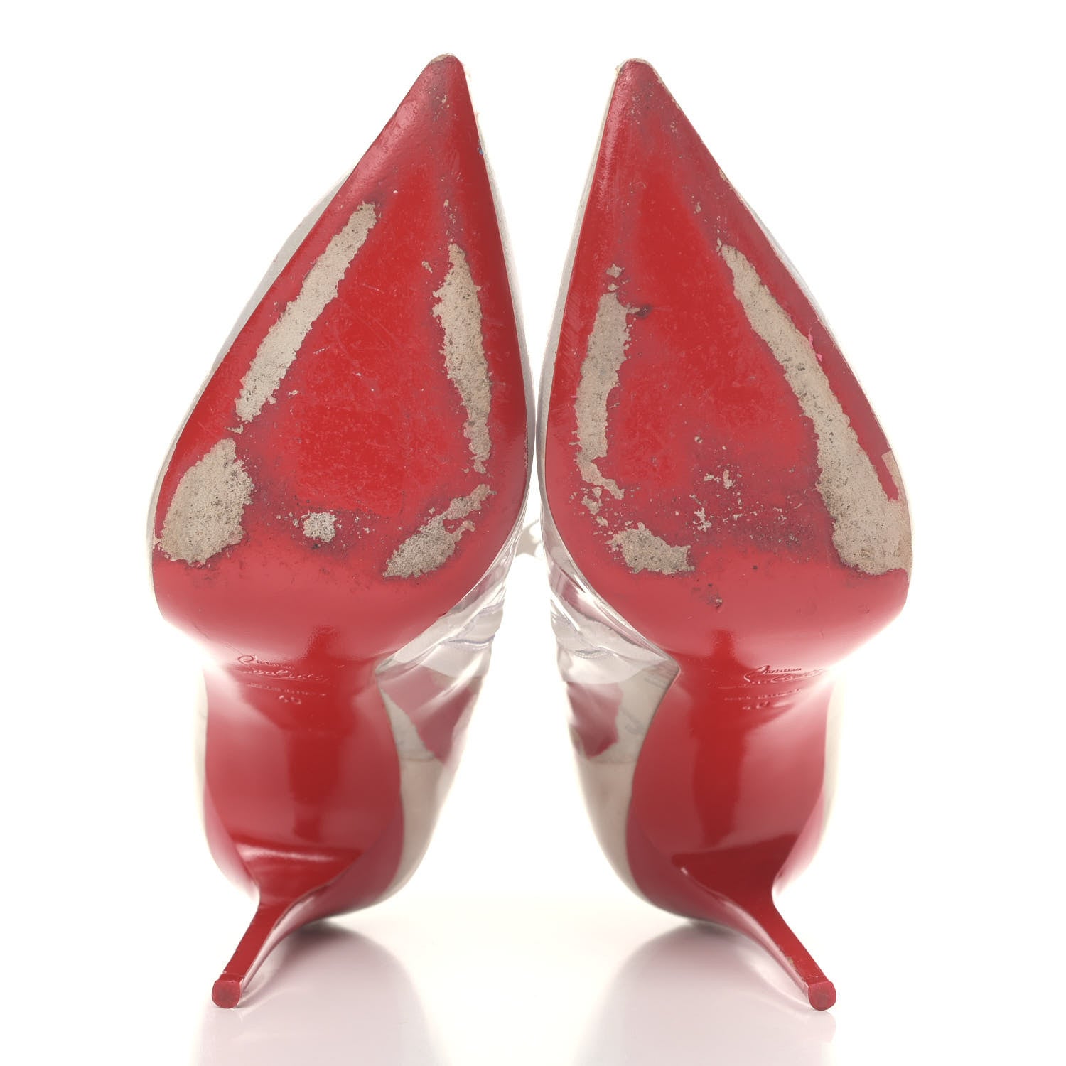 Christian Louboutin PVC Loubi So Kate Booty 100 Ankle Boots 40 Kraft 11 of 20