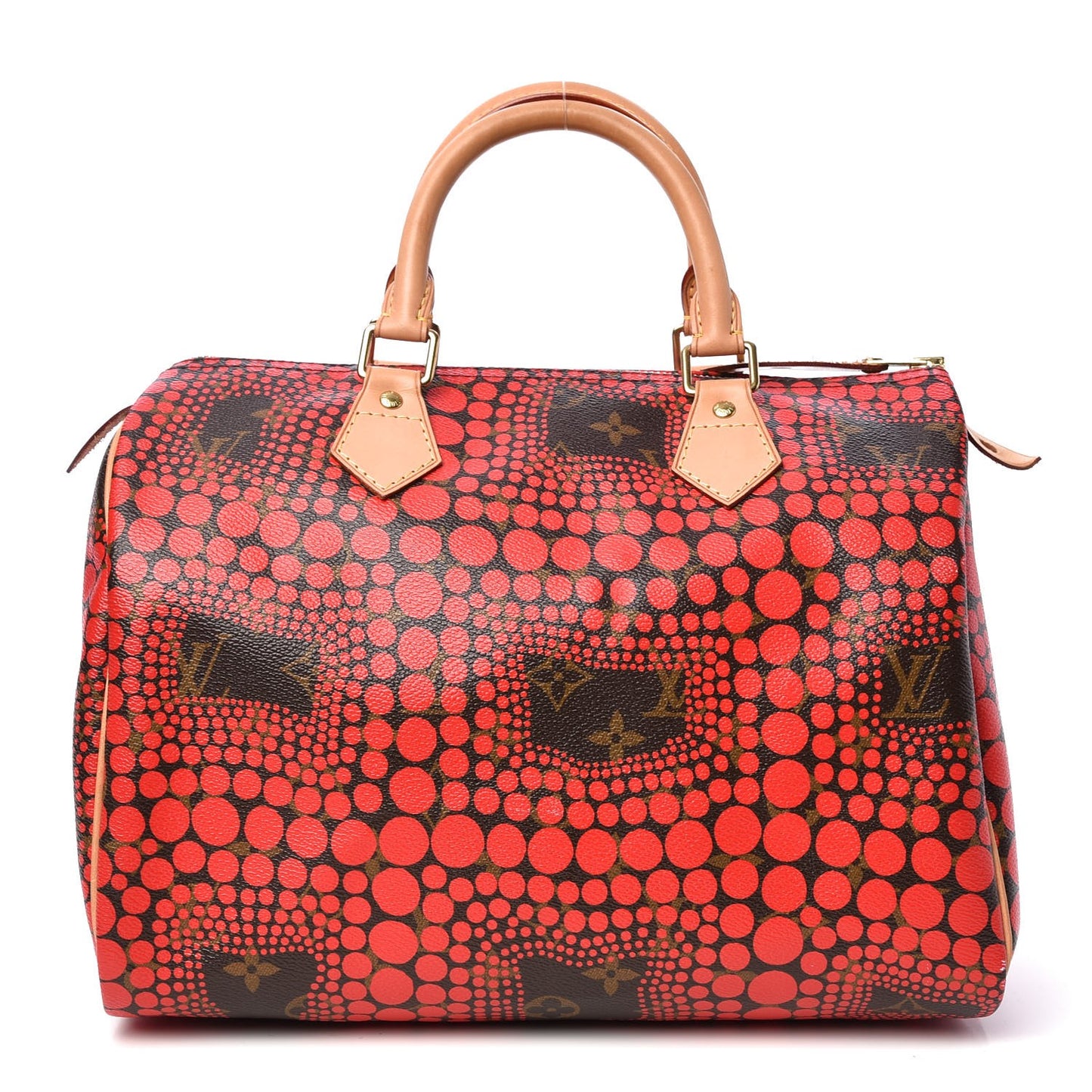 Monogram Kusama Town Speedy 30 Red
