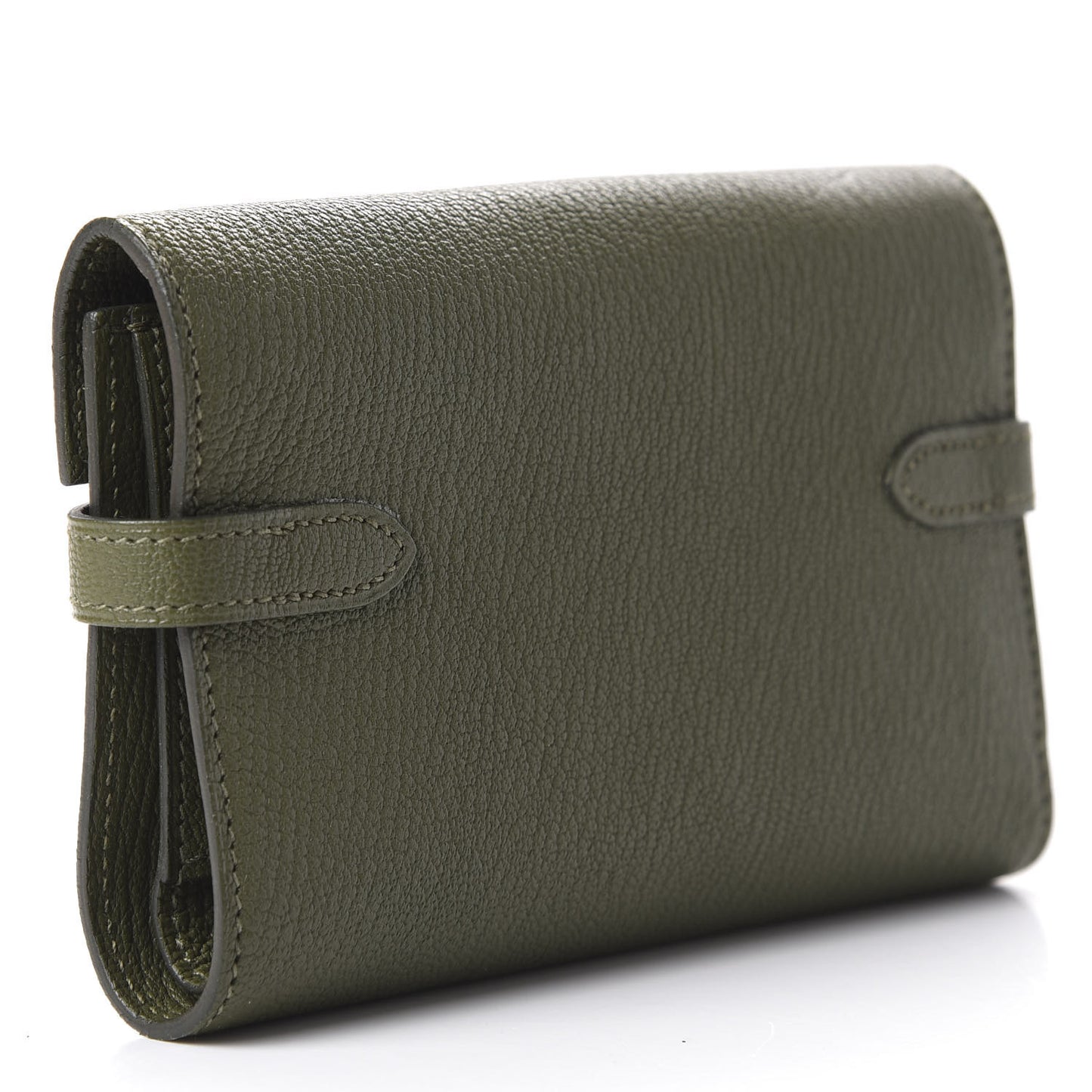 Chevre Mysore Medium Kelly Wallet Vert Veronese