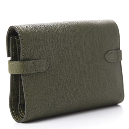 Hermes Chevre Mysore Medium Kelly Wallet Vert Veronese 3 of 16