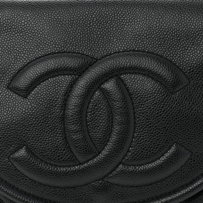 Chanel Caviar Half Moon Large Flap Black 8 of 11