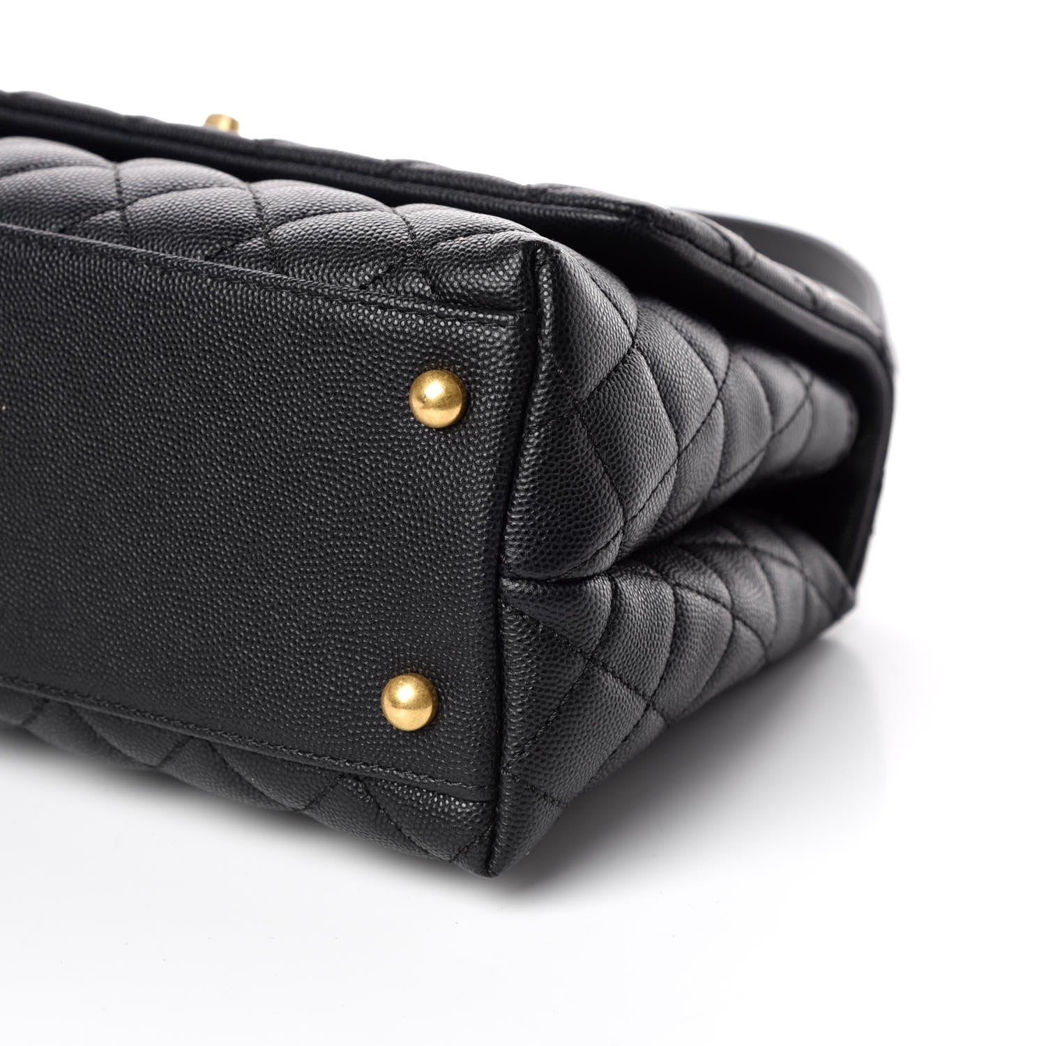 Chanel Caviar Quilted Small Coco Handle Flap Black 7 of 11