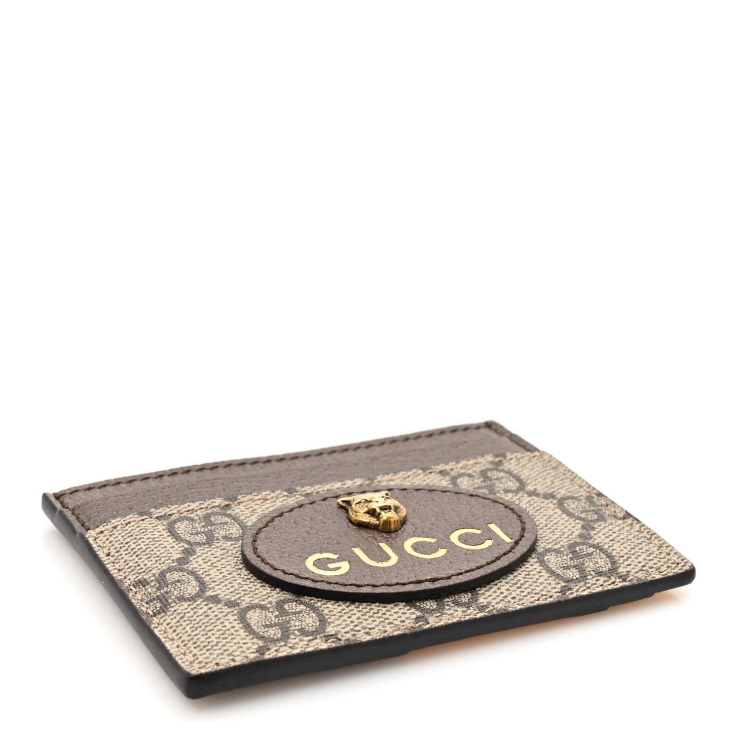 Gucci GG Supreme Monogram Neo Vintage Card Holder Beige Crop New Acero 5 of 9